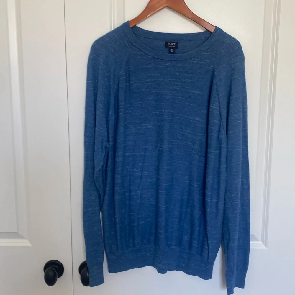 J Crew Men's Raglan Budded Crewneck‎ Sweater